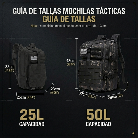 Mochila Táctica 50L TITAN | Mochila Militar de Supervivencia