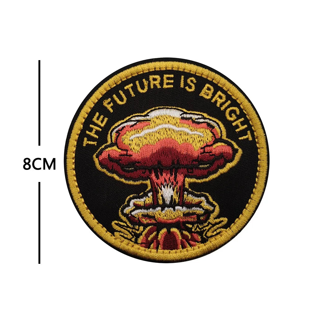 Tactical Patch Blood Type Group US Patches for Clothes SKULL Airsoft Embroidered Badges Stickers Stripes Applique