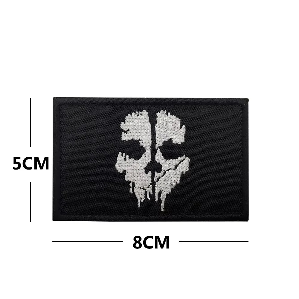 Tactical Patch Blood Type Group US Patches for Clothes SKULL Airsoft Embroidered Badges Stickers Stripes Applique