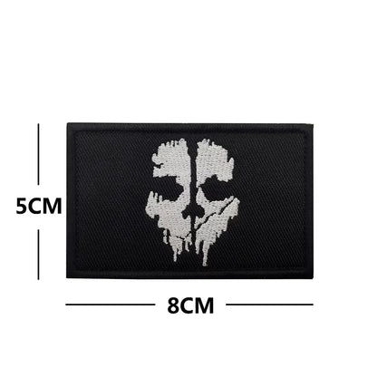 Tactical Patch Blood Type Group US Patches for Clothes SKULL Airsoft Embroidered Badges Stickers Stripes Applique