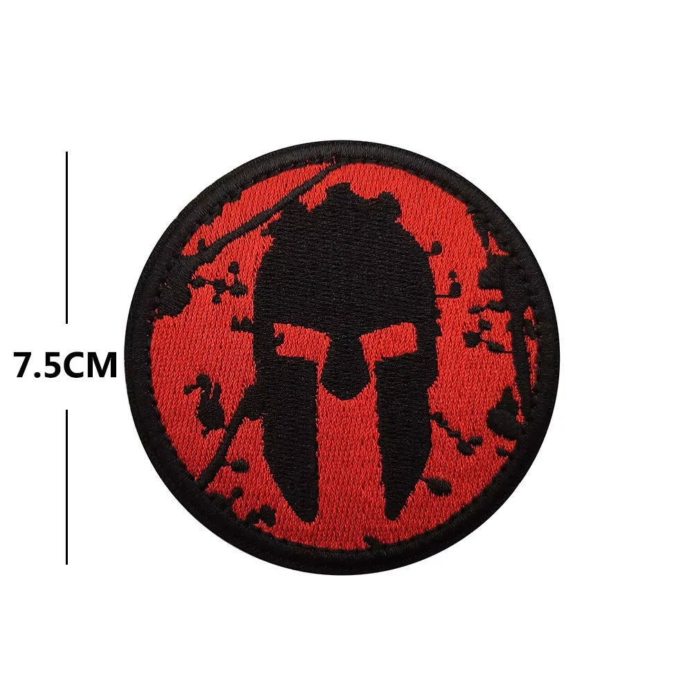 Tactical Patch Blood Type Group US Patches for Clothes SKULL Airsoft Embroidered Badges Stickers Stripes Applique
