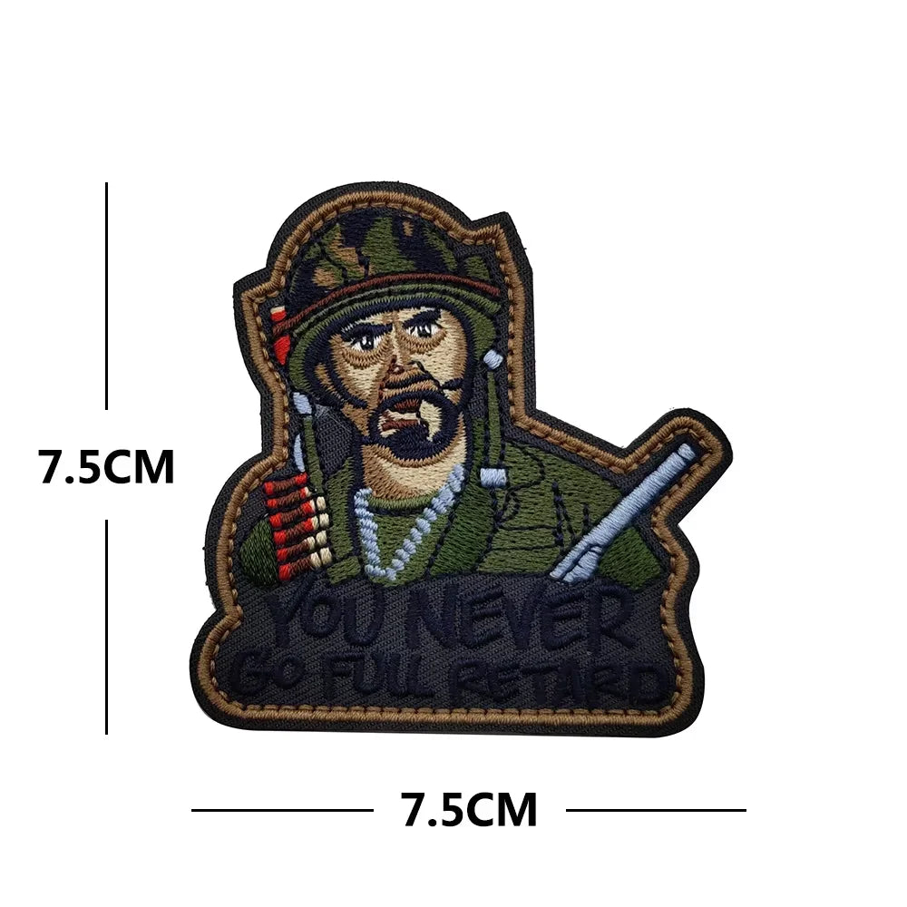 Tactical Patch Blood Type Group US Patches for Clothes SKULL Airsoft Embroidered Badges Stickers Stripes Applique