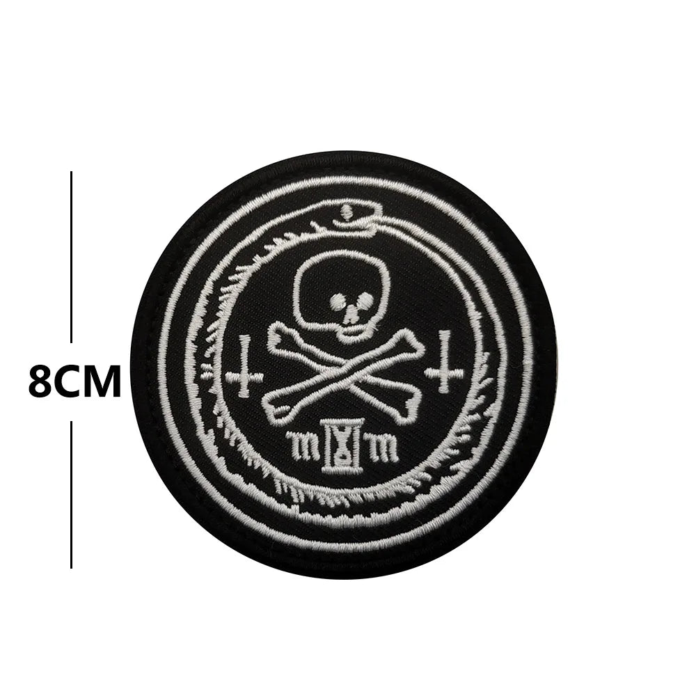 Tactical Patch Blood Type Group US Patches for Clothes SKULL Airsoft Embroidered Badges Stickers Stripes Applique